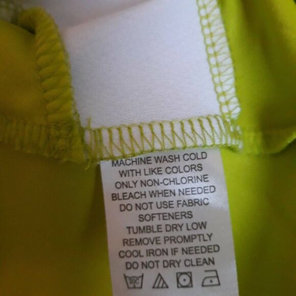 Black Tip T Shirt Men Large Neon Yellow Long Sleeve Sport Gill - Picture 10 of 10